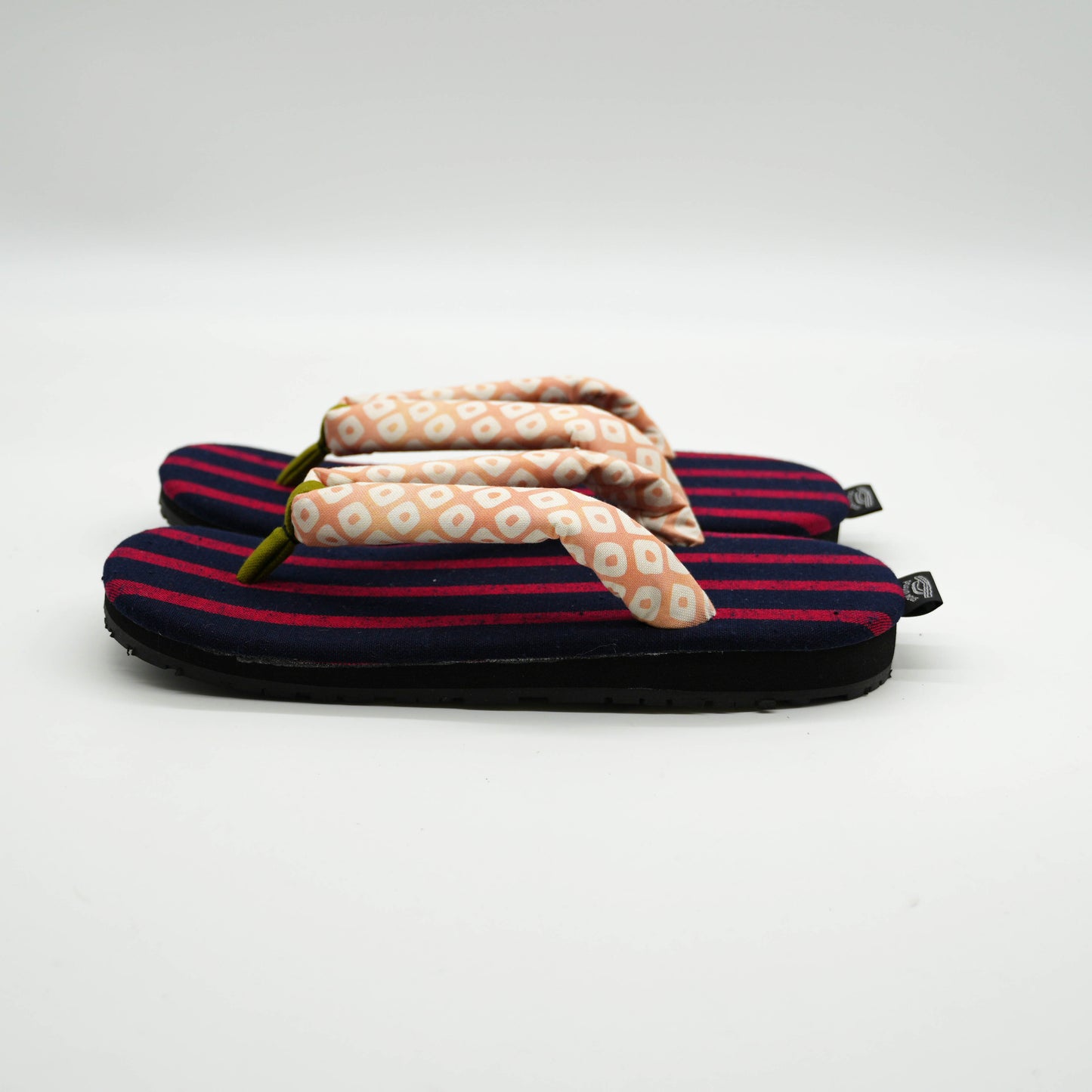 "Iroha Stripe" Navy/Red