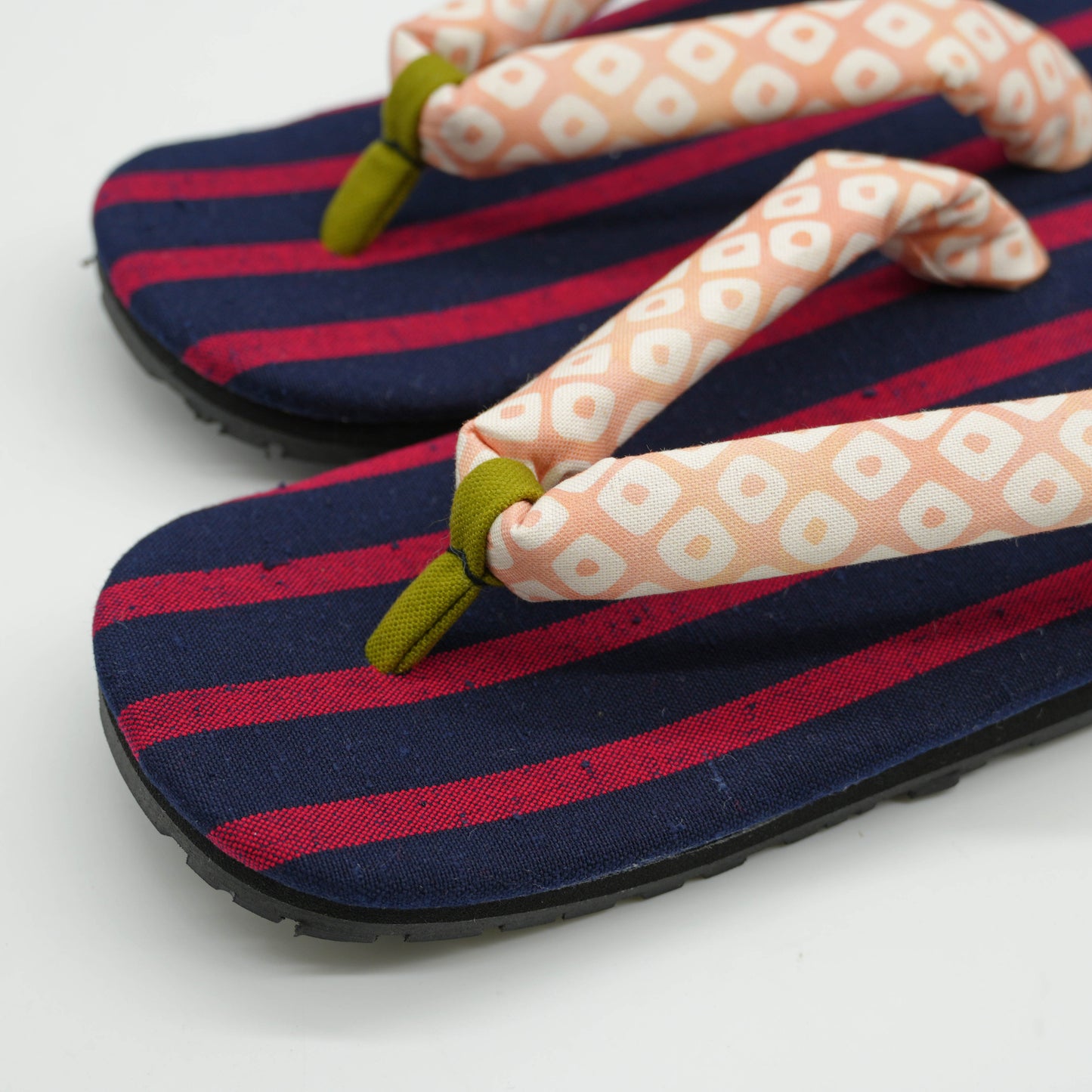 "Iroha Stripe" Navy/Red