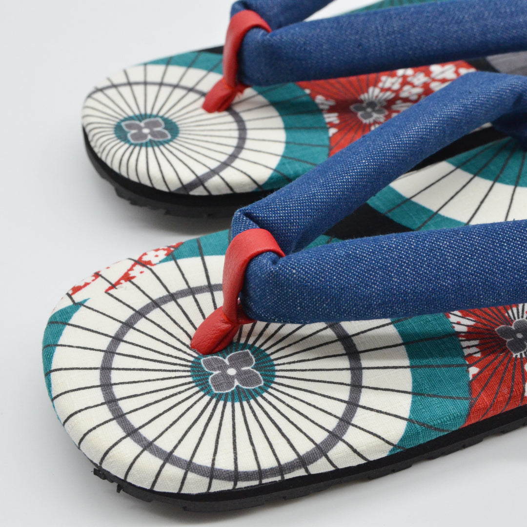 denim x Japanese umbrella