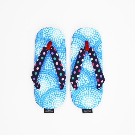 Colorful dots x water surface 