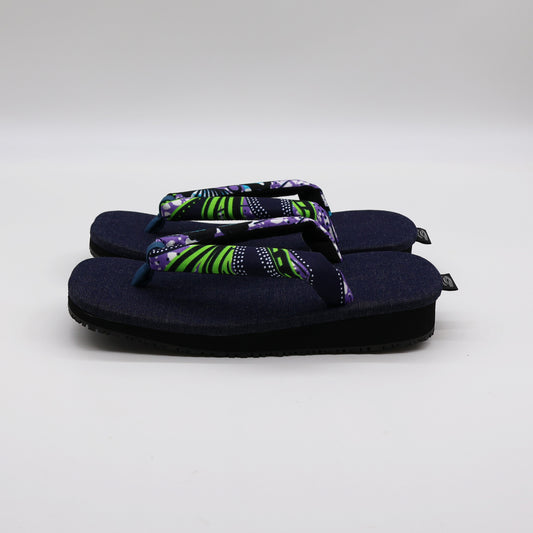 普段に履ける雪駄　 purple＆green×DENIM