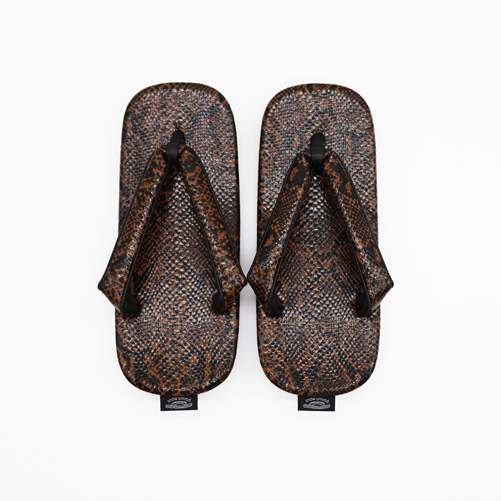 普段に履ける雪駄　Python Brown