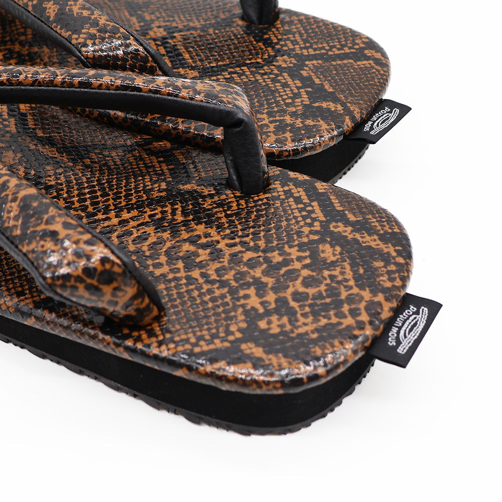 普段に履ける雪駄　Python Brown