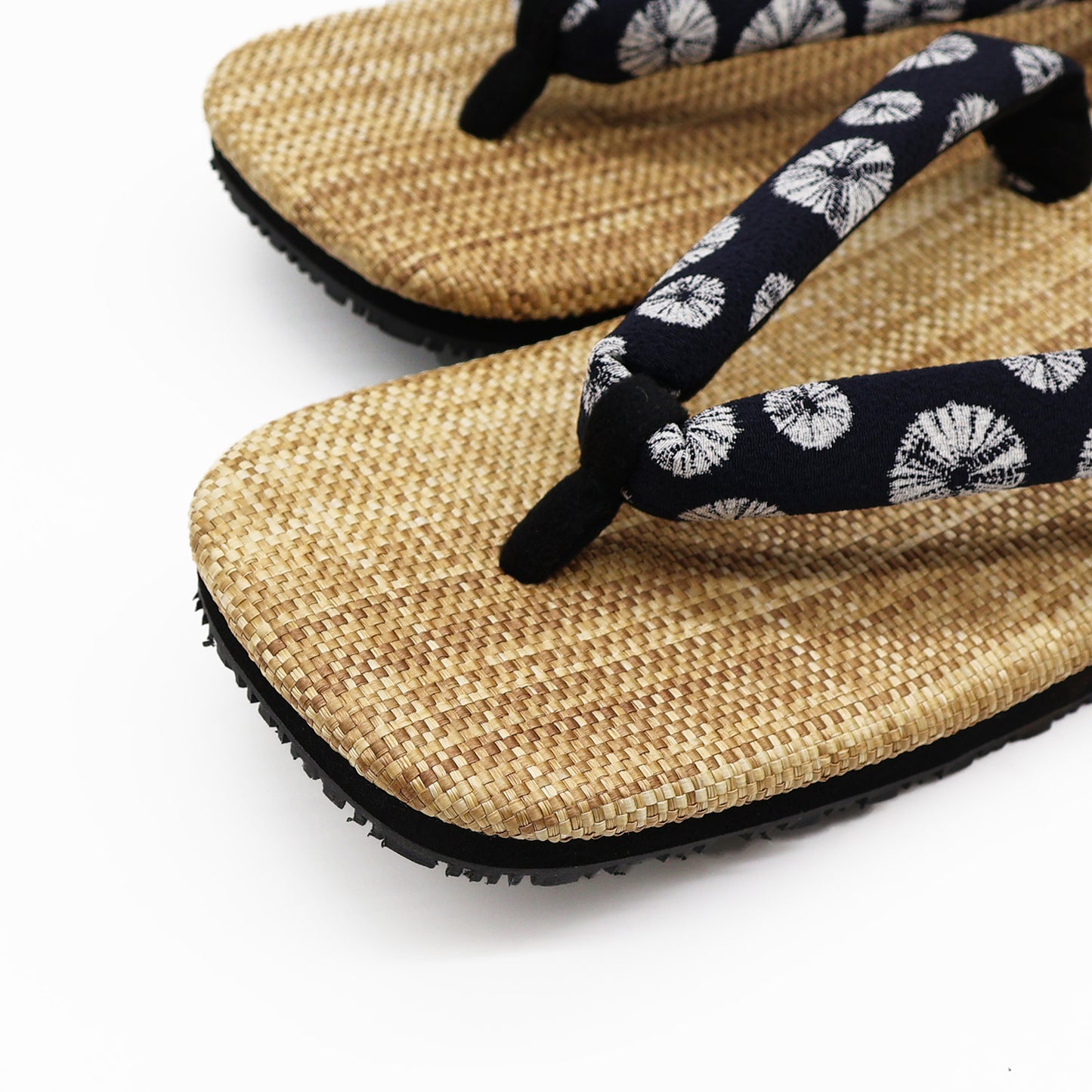 普段に履ける雪駄　 tree stamp dot NV ×Nパナマ