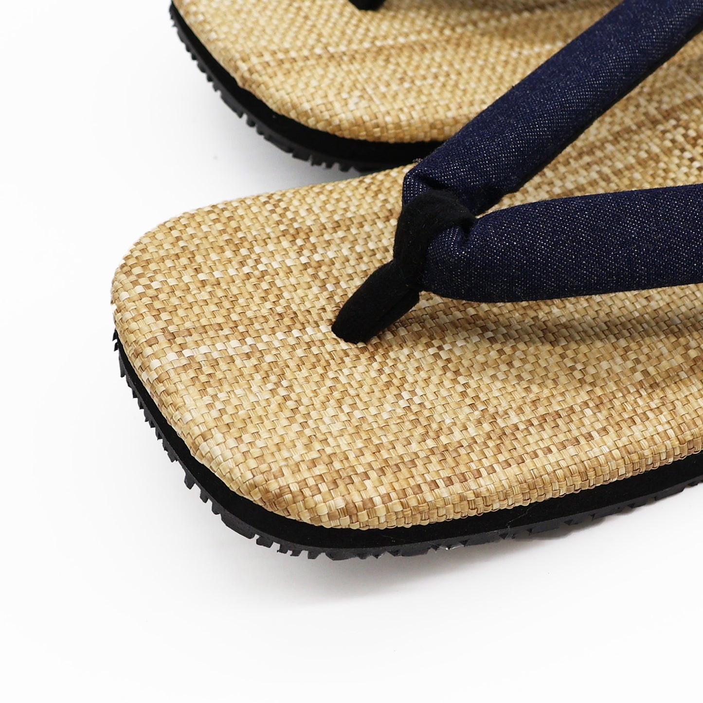 普段に履ける雪駄　デニム×Nパナマ