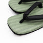 普段に履ける雪駄　和柄　緑チバ×革