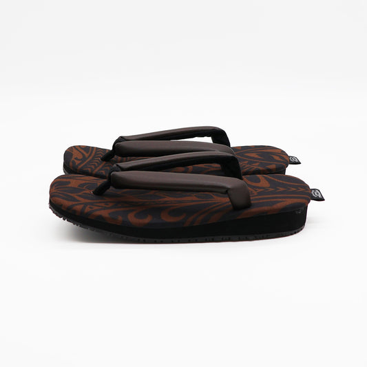普段に履ける雪駄　 brown pata