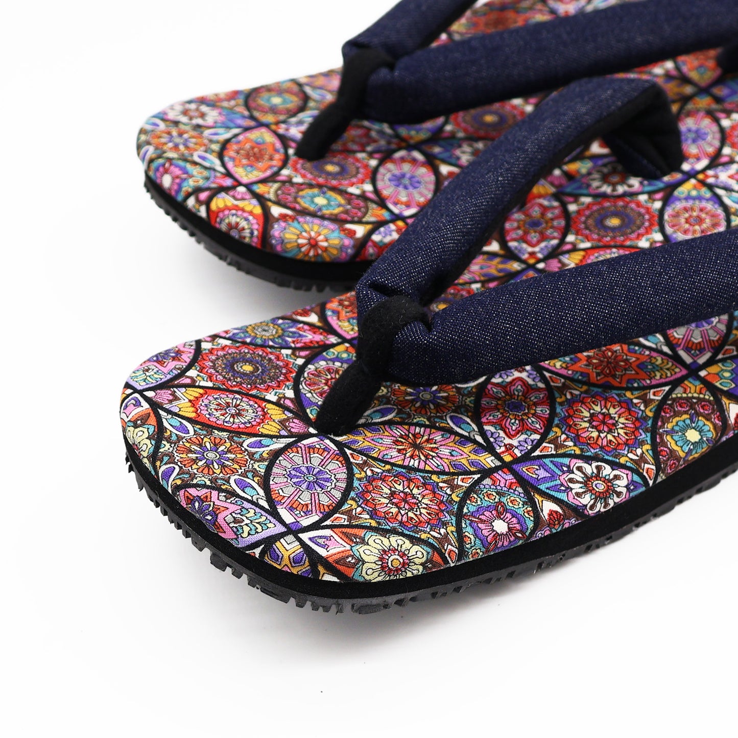 普段に履ける雪駄　 万華鏡 赤