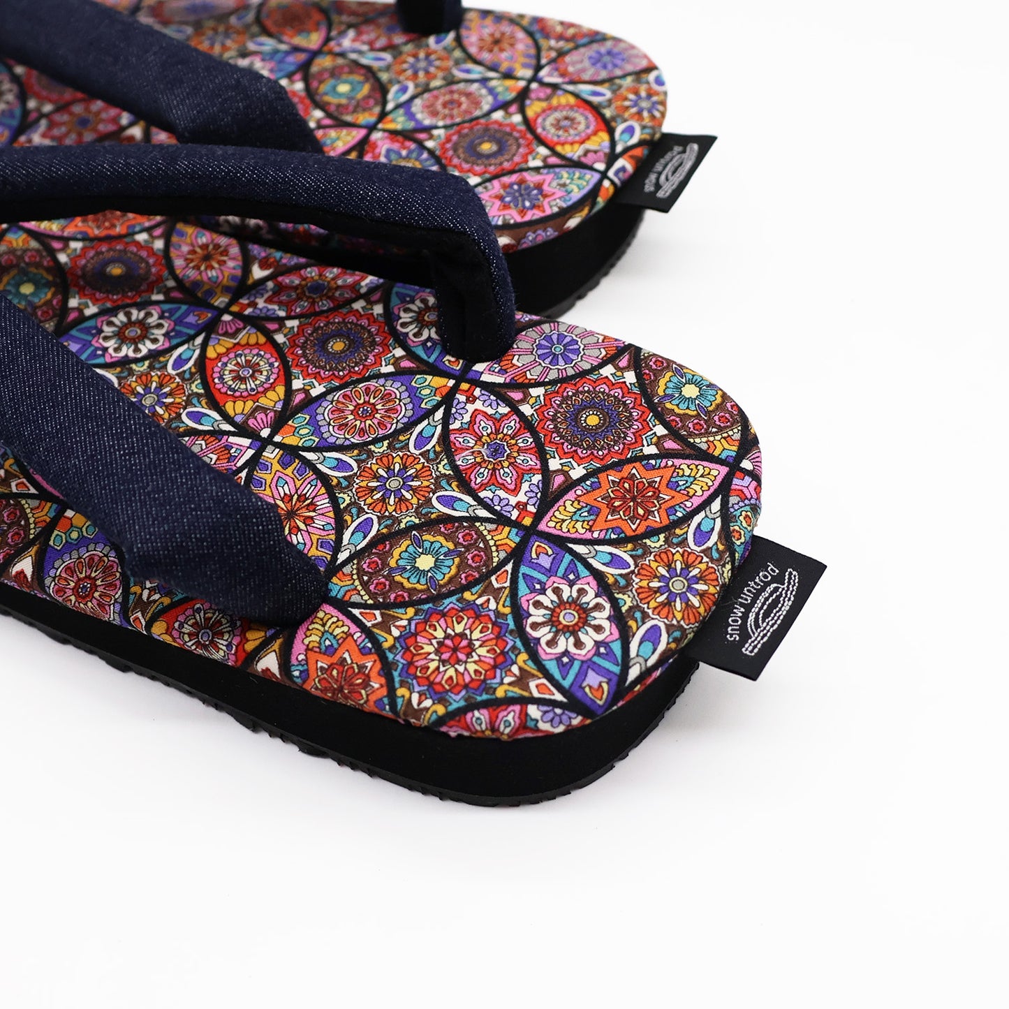 普段に履ける雪駄　 万華鏡 赤