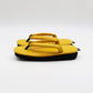 Japanese leather shoes. Modern geta sandals for everyday wear LUSH-92 D.brown