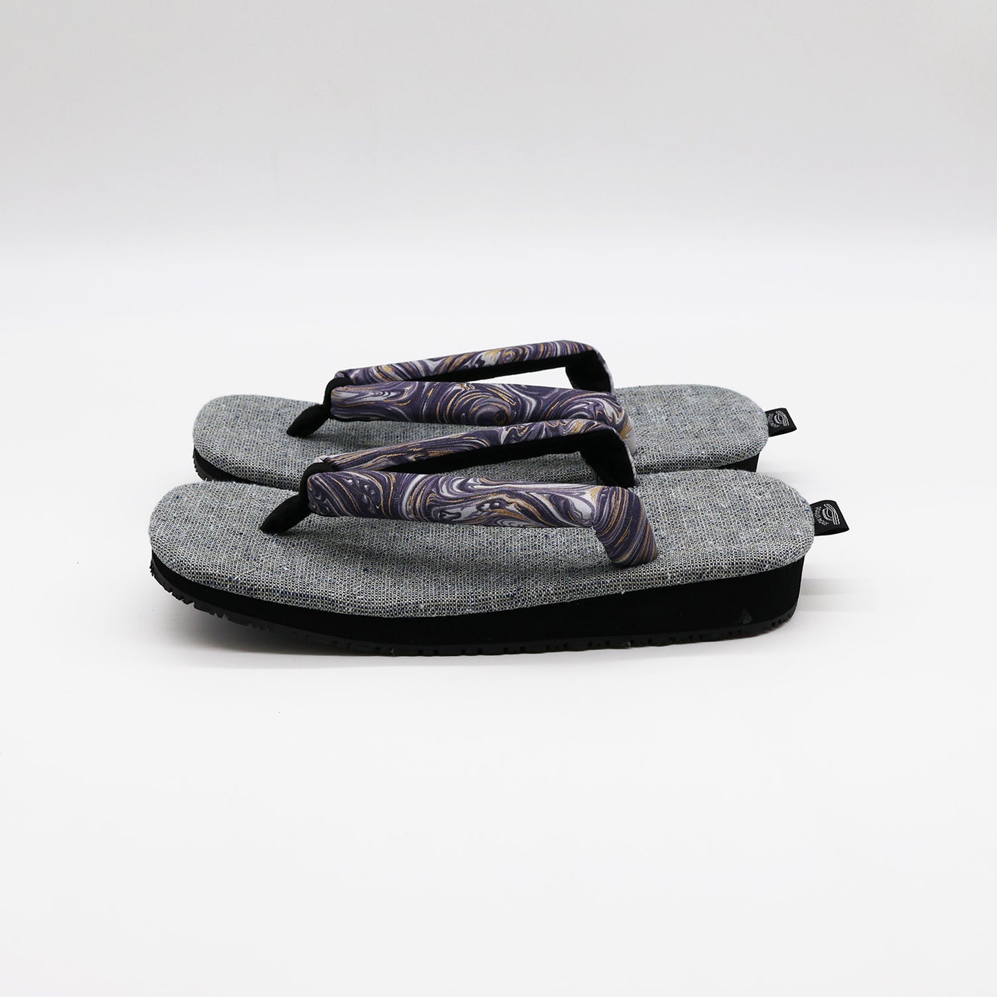 普段に履ける雪駄　 MetallicMarble Clay × 風花