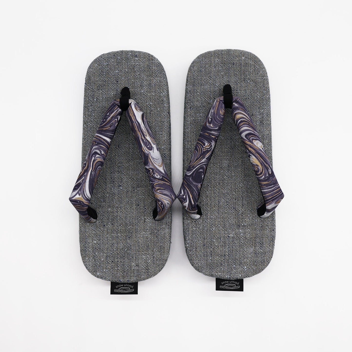 普段に履ける雪駄　 MetallicMarble Clay × 風花