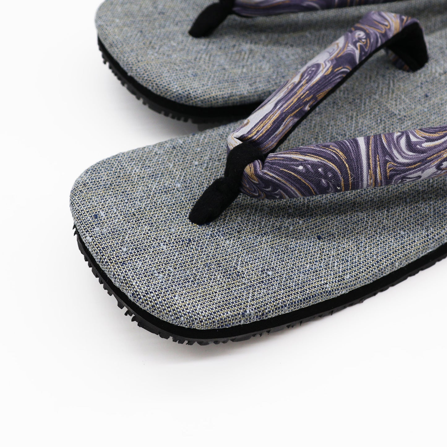 普段に履ける雪駄　 MetallicMarble Clay × 風花