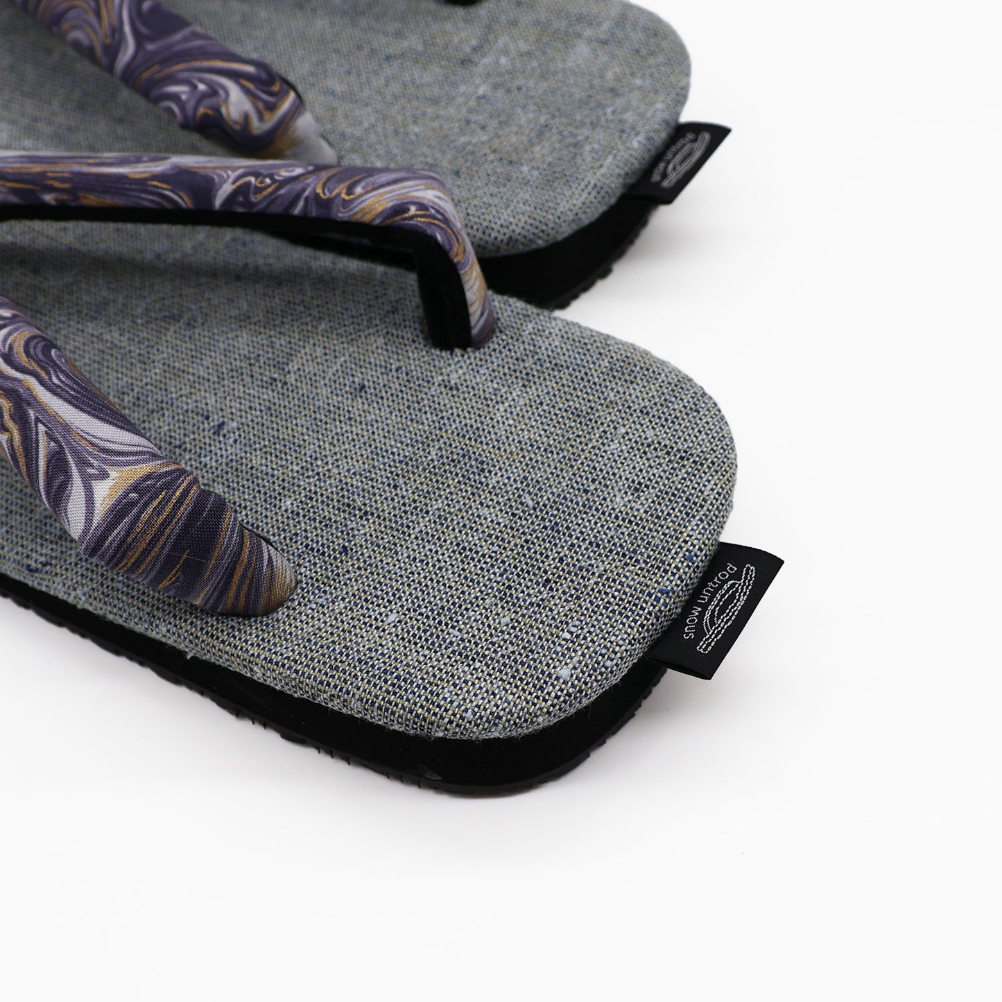 普段に履ける雪駄　 MetallicMarble Clay × 風花